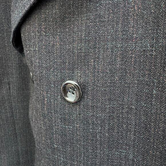 1960s Maxwell’s Double Breasted Mod Gray Wool Jacket 38S Hong Kong Hand Tailored - Picture 5 of 16